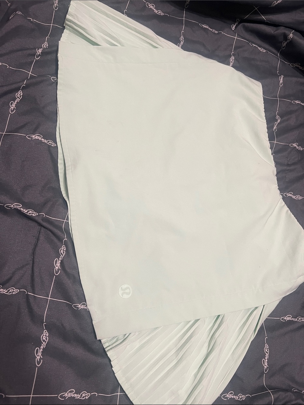 lululemon athletica Light Mint Asymmetrical Pleated Skirt